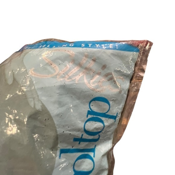 Silkies Control Top Nylon Sheer Pantyhose X Large Queen Jet Black 2003 NIP - Picture 2 of 6